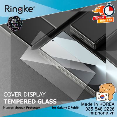 Cường lực Galaxy Z Flip 6 Ringke Cover Display Glass - Screen Protector dán màn ngoài (2 Pack)