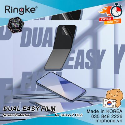 Dán dẻo Galaxy Z Flip 6 Screen Protector - Ringke Dual Easy Film (2 Pack)