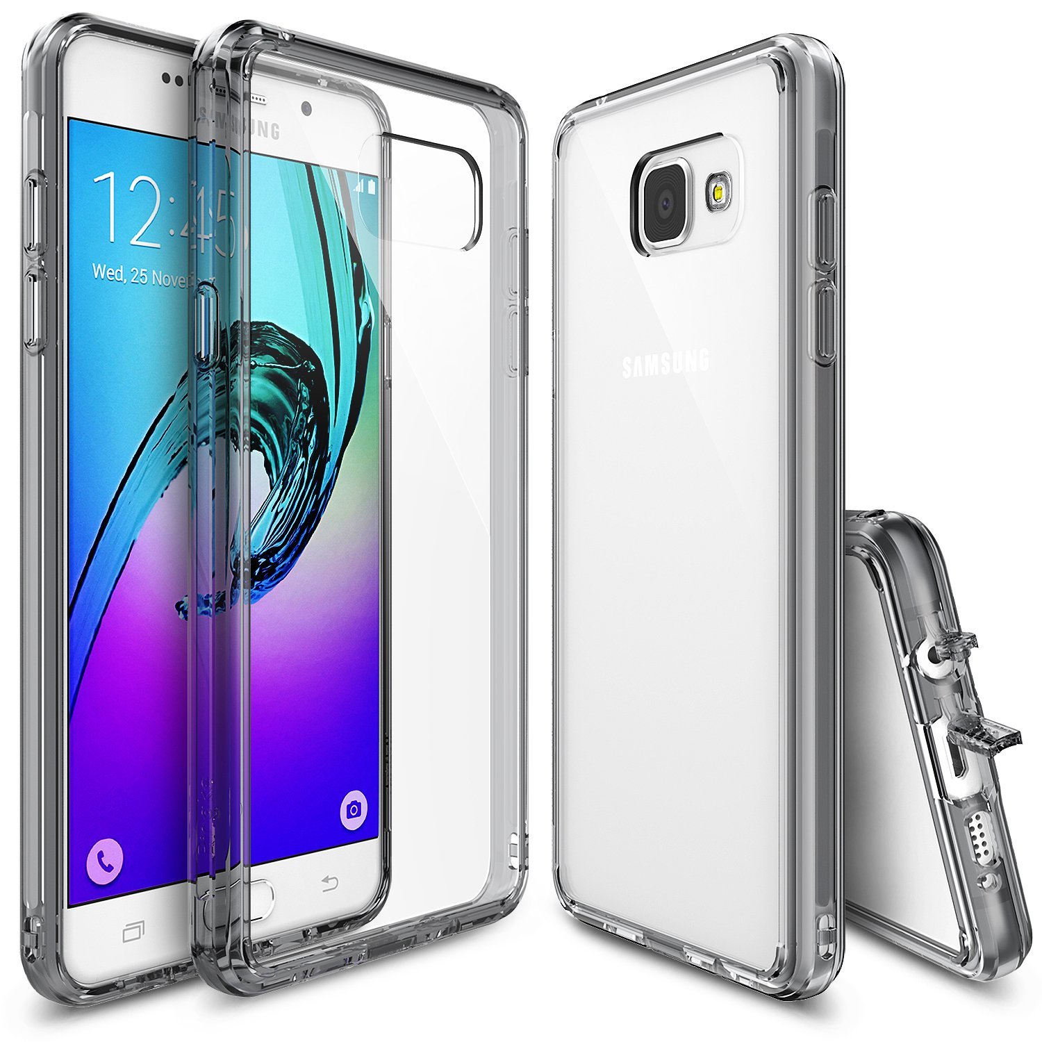 Ốp lưng Ringke Fusion Samsung Galaxy A3 (2016) - Xám trong suốt