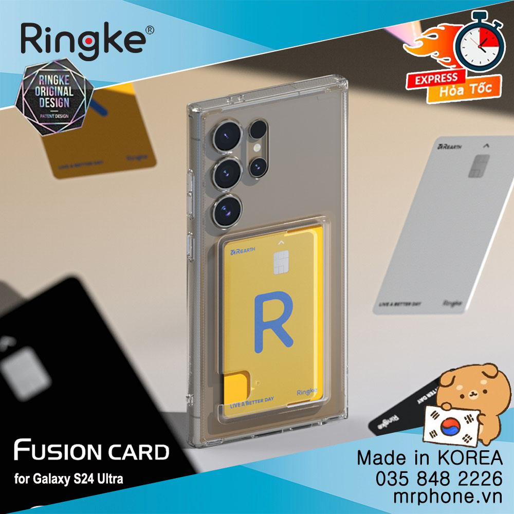 Ốp lưng Ringke Fusion Card Hàn Quốc cho Galaxy S24 Ultra