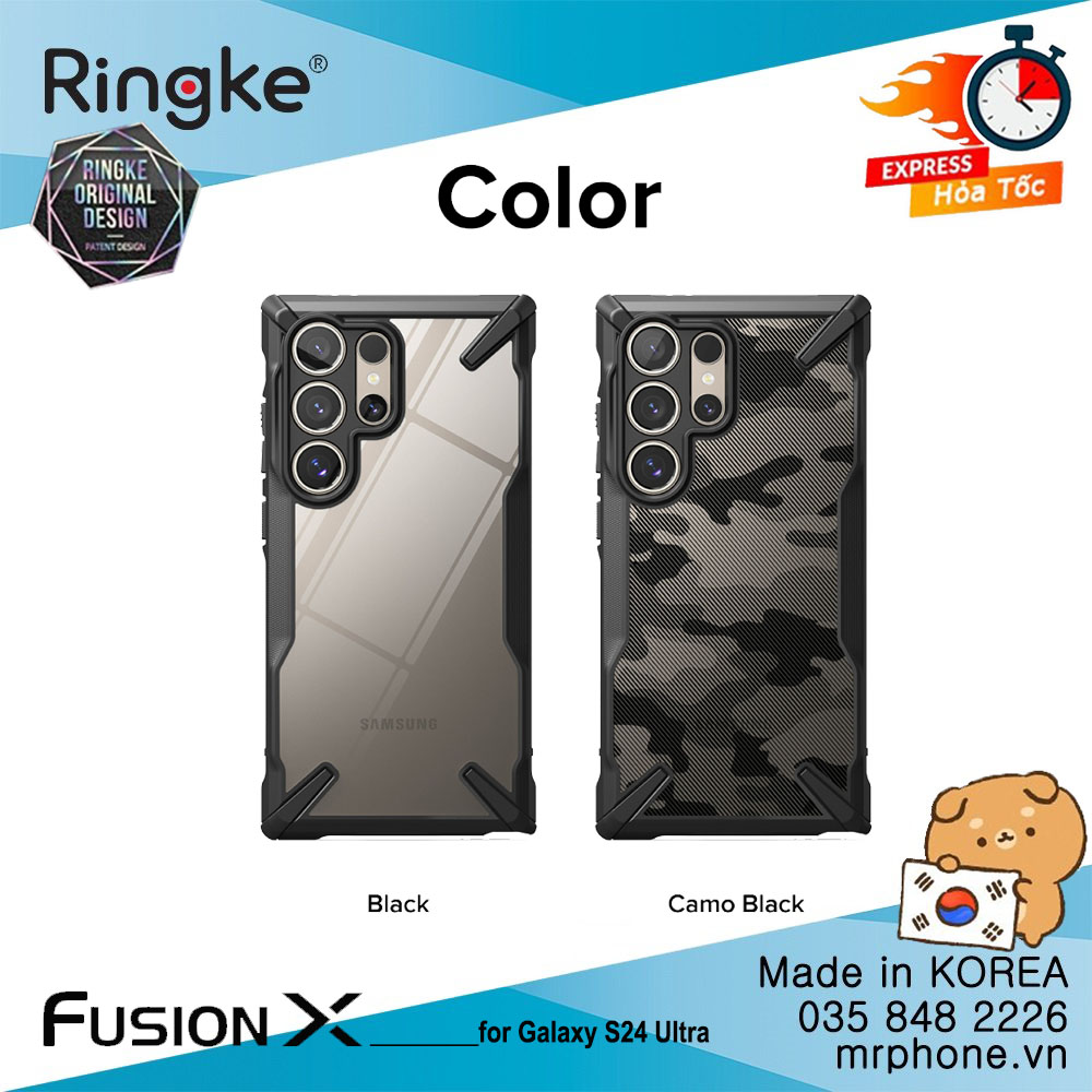 Ốp lưng Ringke Fusion X cho Galaxy S24 Ultra / S24 Plus / S24