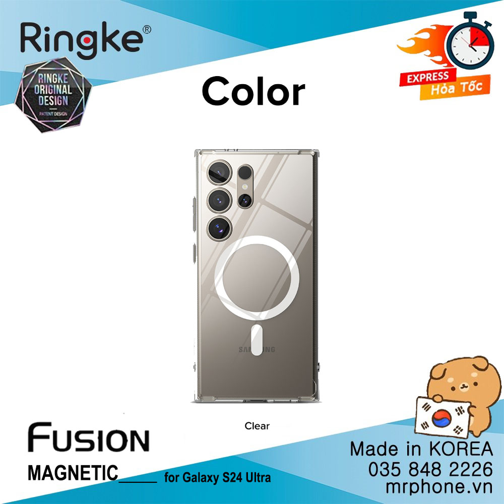 Ốp lưng Ringke Fusion Magnetic cho Galaxy S24 Ultra