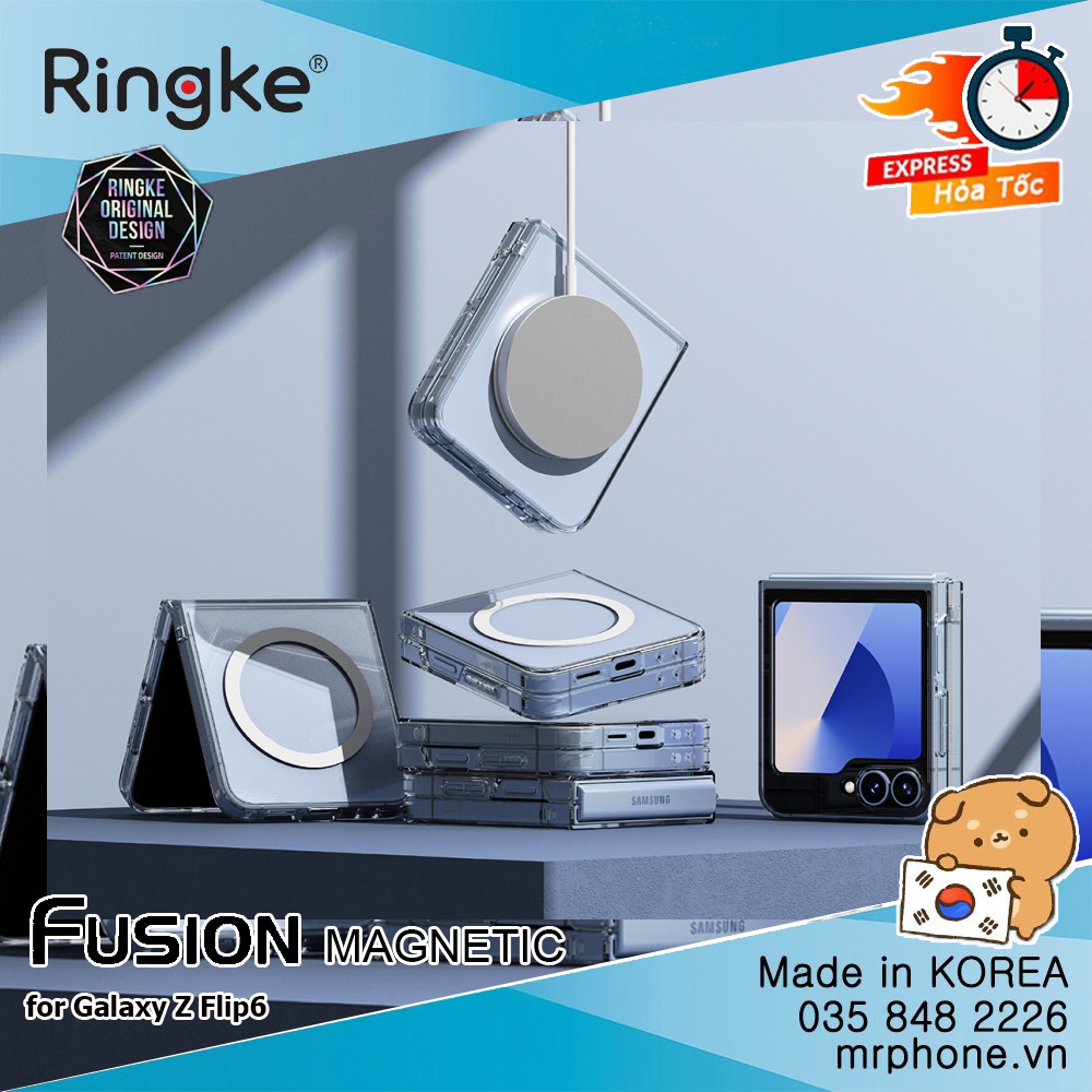 Ốp lưng Ringke FUSION MAGNETIC cho Galaxy Z Flip 6